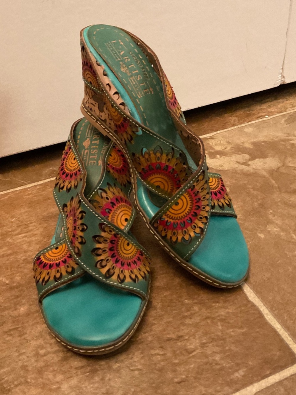 Spring Step L’Artiste - wedge sandals - size 39
